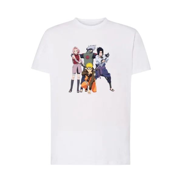 Camiseta Naruto, Sasuke, Sakura e Kakashi